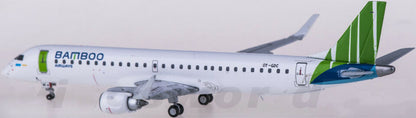 1:400 JC Wings BAMBOO AIRWAYS Embraer ERJ-190 Passenger Airplane Diecast Model