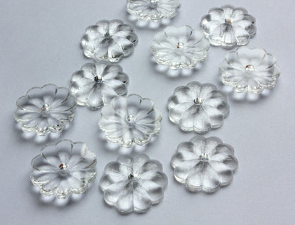 10PCS U PICK FLOWER ROSETTE CRYSTAL CHANDELIER GLASS DROP PENDANTS BEADS PARTS