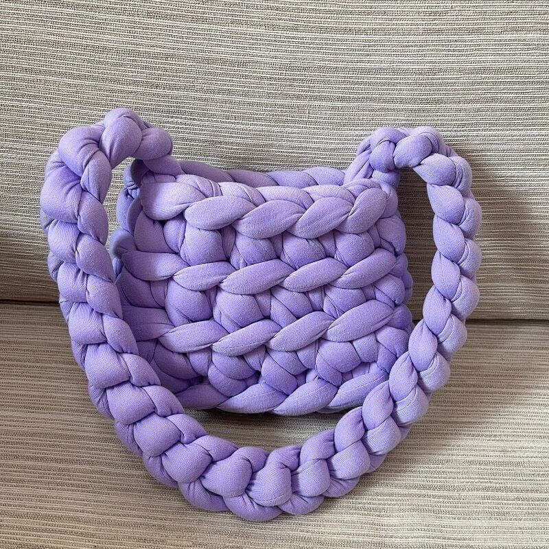 Shoulder Handbag Women Handmade Crochet Bags Girls Rope Crossbody Bags