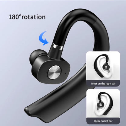 Bluetooth 5.0 Earpiece Wireless Headset Noise Cancelling Earbuds Driving Trucker
