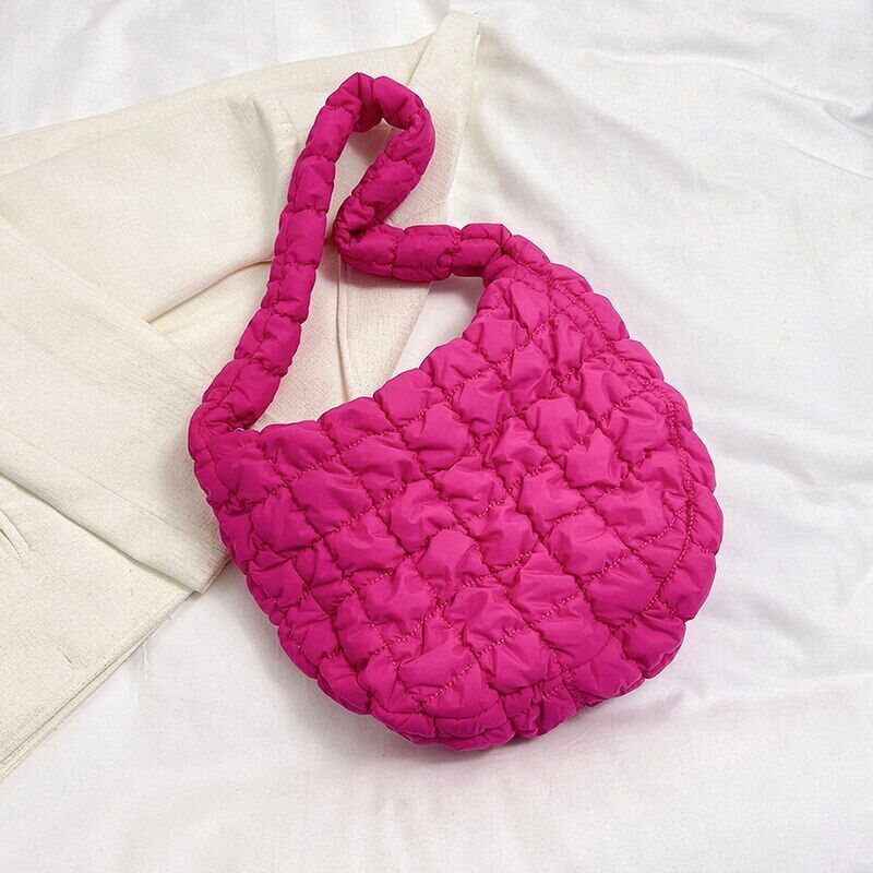 Casual Handbag for Women Cloth Shopper Shopping Bag Fabric Shoulder Side Bag