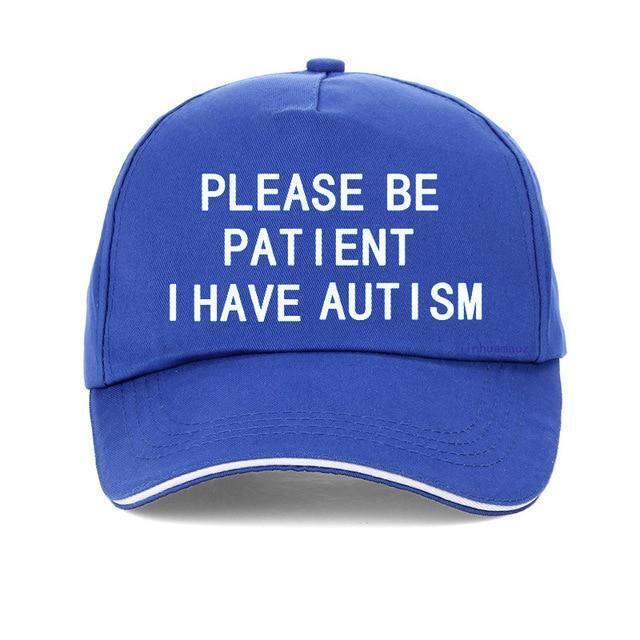 Please Be Patient I Have Autism Letter Print Baseball Cotton Hat Cap Men Women