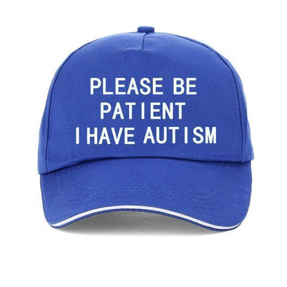 Please Be Patient I Have Autism Letter Print Baseball Cotton Hat Cap Men Women