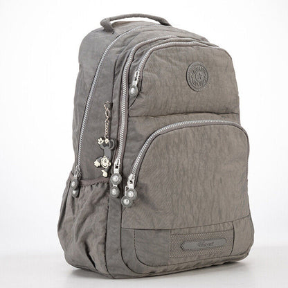 Nylon 18" Backpack Women's Large Capacity Travel Backpack Daypack School Bag