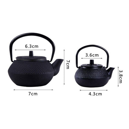 Tea Set 300ml Infuser Mini Cast Iron Kettle Strainer Teapot Tea Sets Drinkware