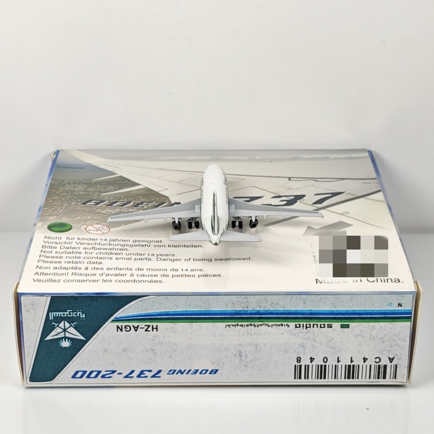 1:400 Aeroclassics Saudia Boeing 737-200 HZ-AGN Passenger Plane Diecast Model