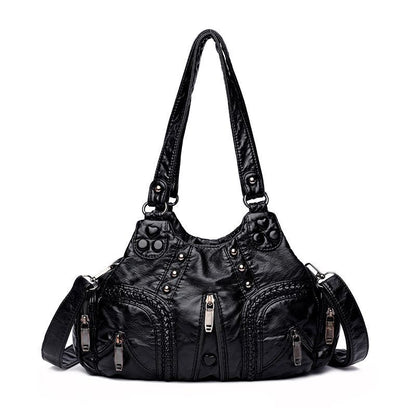 Small Handbags Satchel Handbag Soft Synthetic Shoulder Bag Dumpling Purse Bags