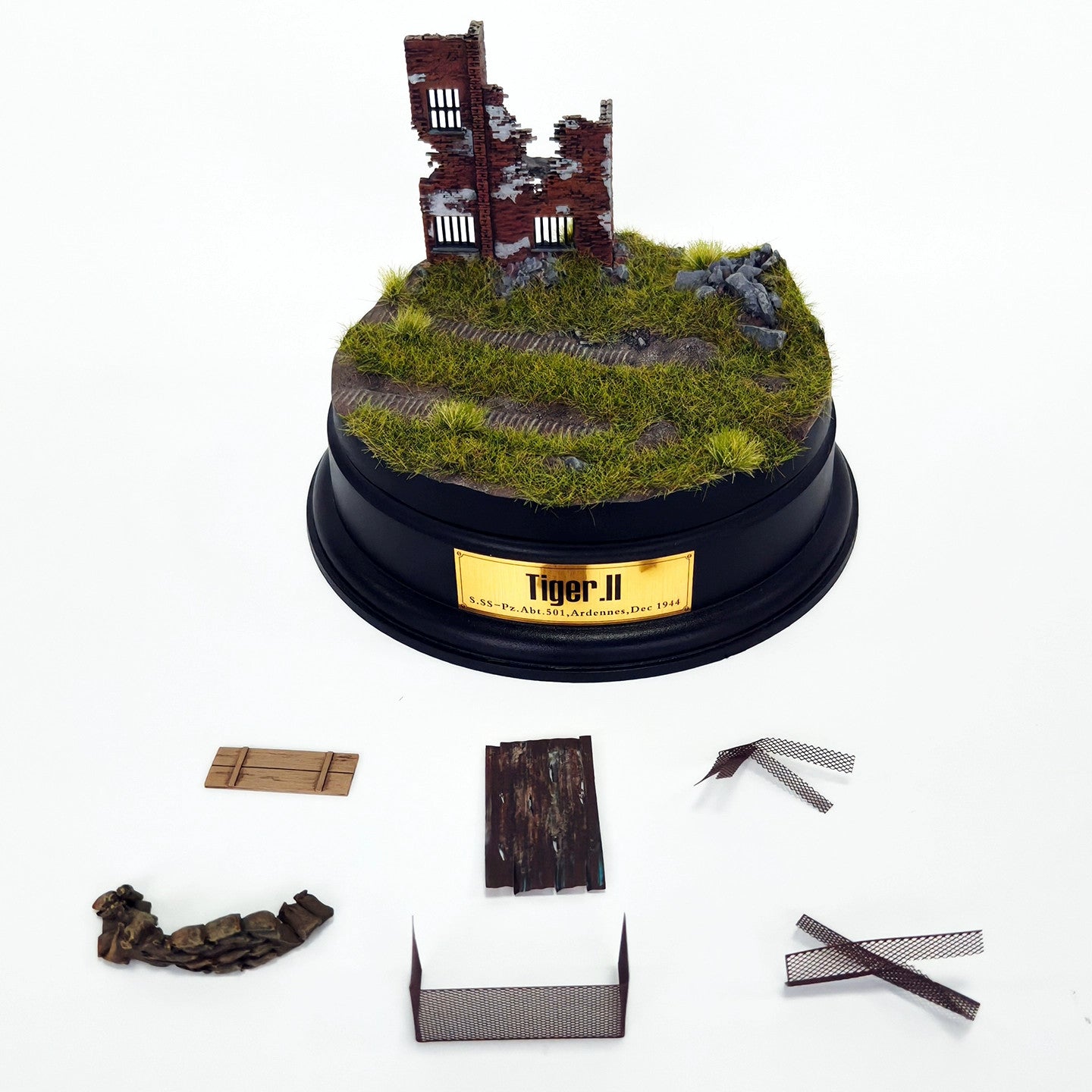 Fingertip Model 1/72 WWII Diorama Base Model Ornament Without Tanks And Figures