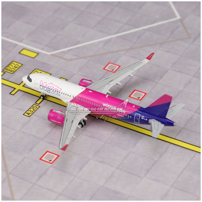 1:400 JC Wings Wizz Air AIRBUS A320neo Passenger Airplane Diecast Aircraft Model