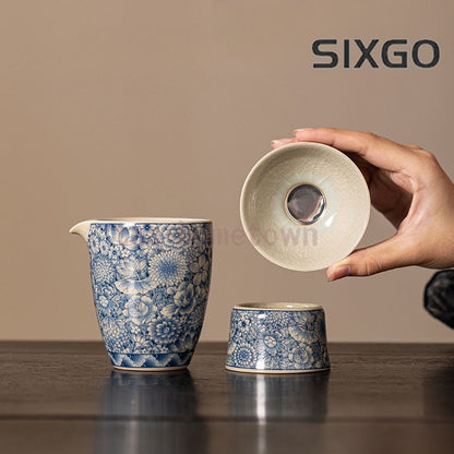 Ru Kiln Ceramic Fair Cup Filter Set Tea Leak Kung Fu Tea Set Accessories