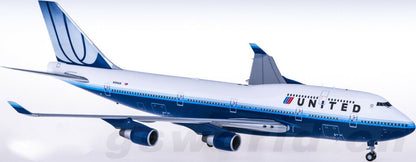 1:200 35CM JC Wings UNITED BOEING 747-400 Passenger Airplane Diecast Plane Model