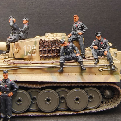 Homemade 1/72 WWII German Tank Crew 11-Persons Finished Model Ornament Toys