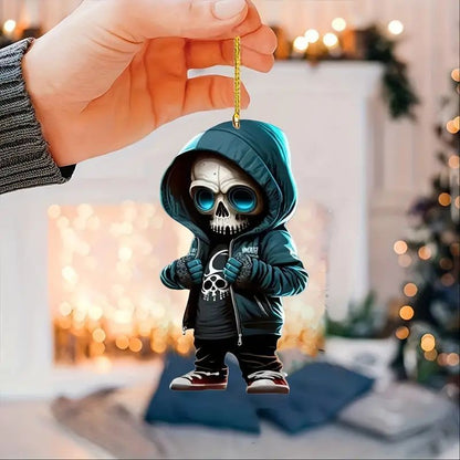 Halloween skull car pendant interior rearview mirror decoration