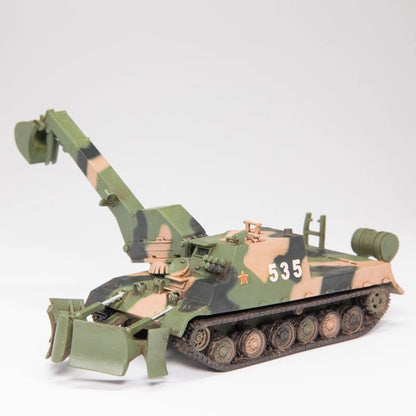 Yihe 1/72 Engineering Tank 3-color Painting Resin Finished Model Ornament