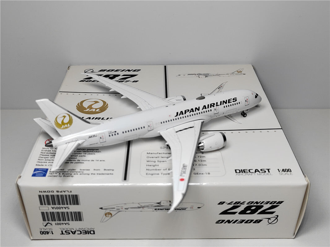 1:400 JC Wings JAL B787-8 Passenger Airplane Diecast Aircraft Model