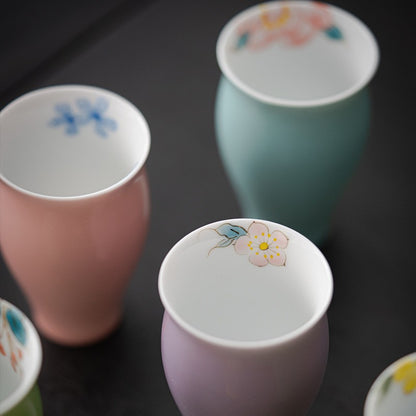 50ml Chinese Ceramic Handpainted Tea Tasting Cup Master Cup Kung Fu Teaware