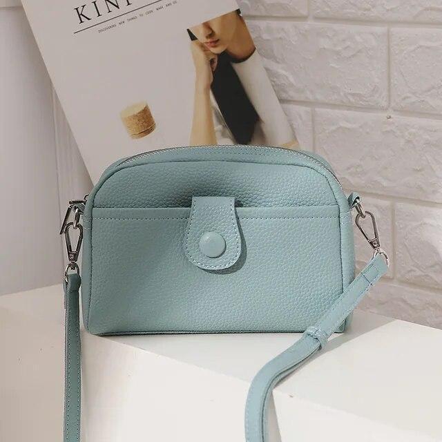 Women's Small Crossbody Bag Genuine Leather Shoulder Handbag Zip