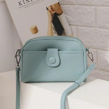 Women's Small Crossbody Bag Genuine Leather Shoulder Handbag Zip