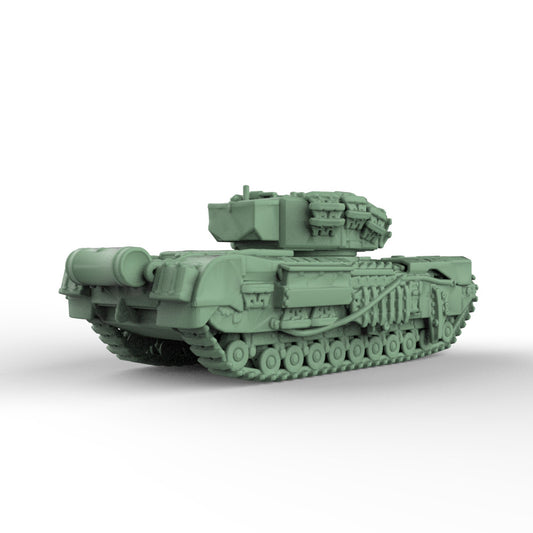 SS200905 1/200 Military Model Kit British Churchill AVRE Crocodile Infantry Tank