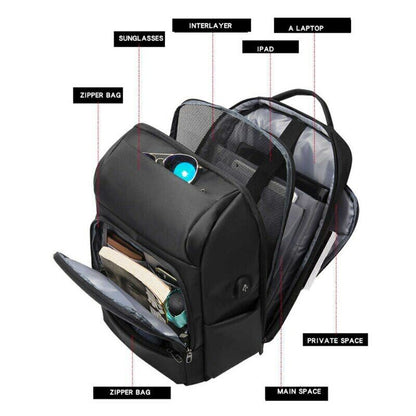 Large Capacity Backpack Men Business Bag Anti-theft 17 inch Laptop Work Travel