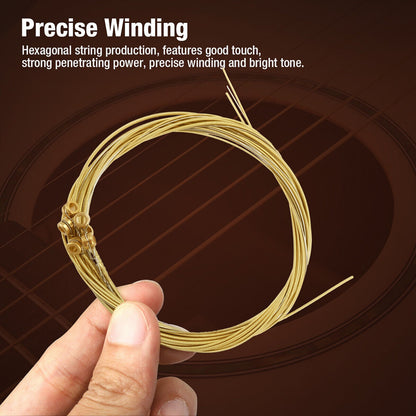 3 Pack of 6 Guitar Strings Replacement Steel String for Acoustic Guitar 1st-6th