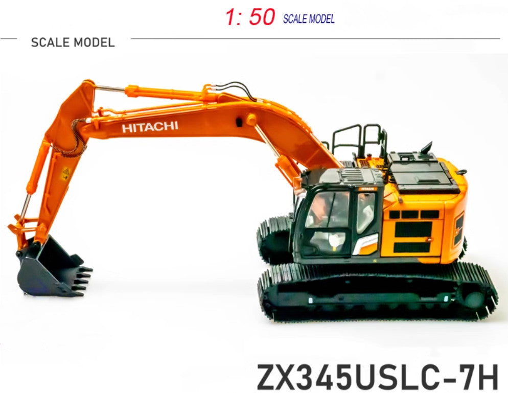 1:50 ZX345USLC-7H Excavator Construction Machine Equipment Diecast Model