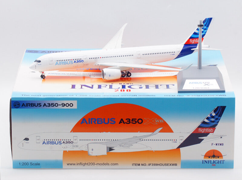 1:200 33CM InFlight AIRBUS A350-900XWB Passenger Airplane Diecast Aircraft Model