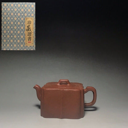 vintage chinese yixing purple clay teapot zisha ceremony teaware collection rare