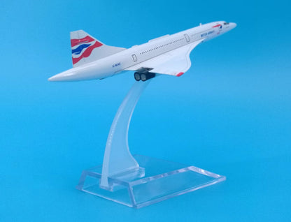 16cm BRITISH AIRWAYS Concorde Passenger Airplane Diecast Aircraft Plane Model