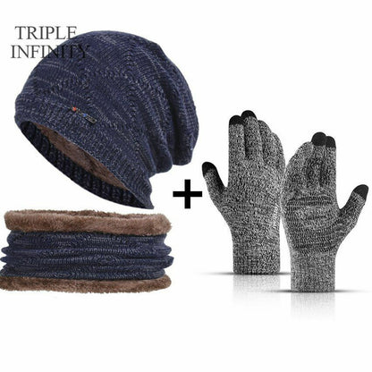 Winter Hat Beanies Knitted Warm Suit Skiing Cycling Beanie Soft Bonnet Baggy Cap