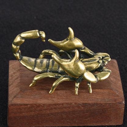Animal Brass Scorpion Statue Ornament House Table Decoration Statue Toys