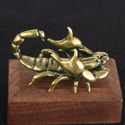 Animal Brass Scorpion Statue Ornament House Table Decoration Statue Toys