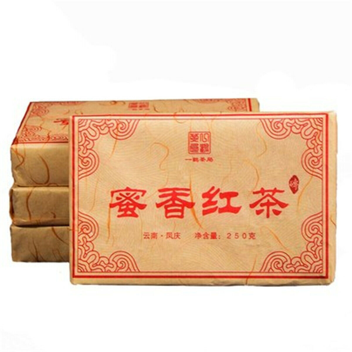Dian Hong Brick Black Tea Yunnan Fengqing Dian Hong Compressed Tea Red Tea 250g