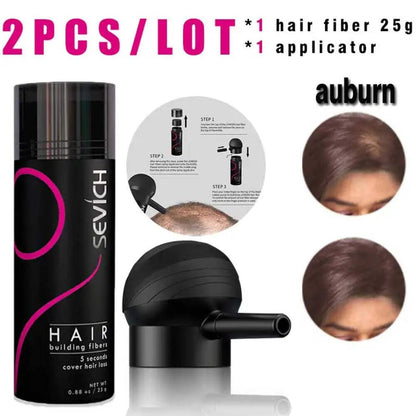 Keratin Hair Fiber Set 25g with Applicator