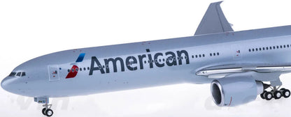 1:200 37CM Herpa American BOEING 777-300ER Passenger Airplane ABS Plastic Model