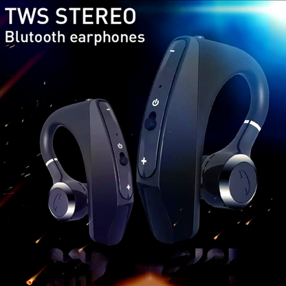 1Pair-Bluetooth 5.0 Earpiece Wireless Headset Noise Cancelling Earbuds Trucker