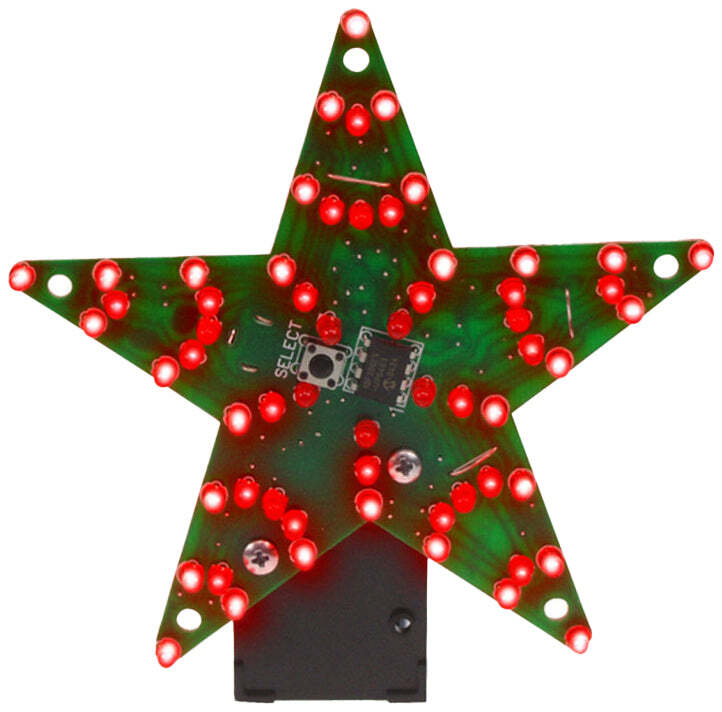 Whadda 60-LED Multi-Effect Star-Soldering Practice & Electrical Engineering Kit