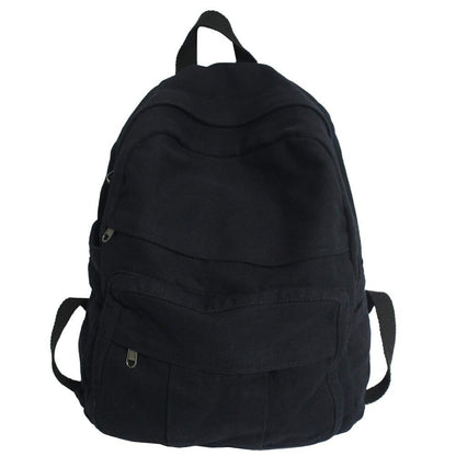 Fabric School Women Backpack Canvas Female Laptop Bag Travel Ladies Backpack