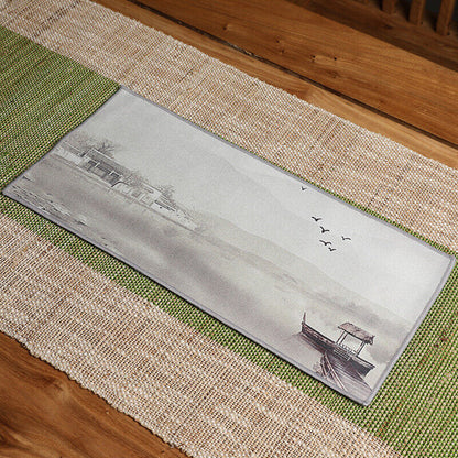Chinese Painting Tea Table Absorbent Tea Cloth Kung Fu Rag Tea Towel Napkin