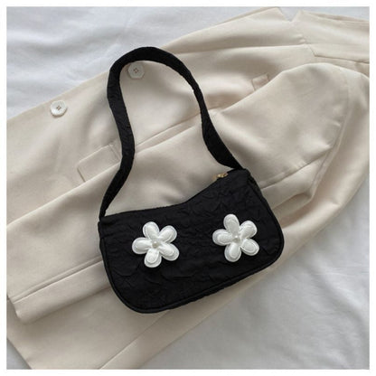 Summer Flower Leisure Bag Handbag Shoulder Small Square Purse Floral Zipper 1 PC