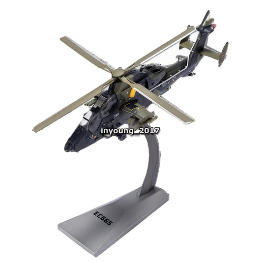 1:72 Eurocopter Tiger EC-665 Helicopter Model Diecast Military Airplane Model