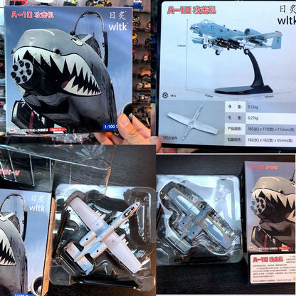 1: 100 A-10A Shark Head Coating Aircraft Model Alloy