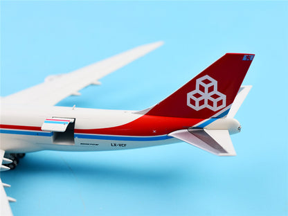 GeminiJets Cargolux for Boeing B747-8F LX-VCF Blue mask open nose 1/400 plane