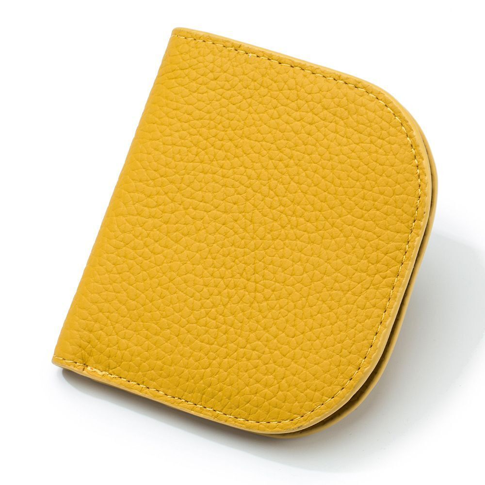 Versatile Zipper Coin Pocket Small Billfold Genuine Leather Card Slot Bag Wallet