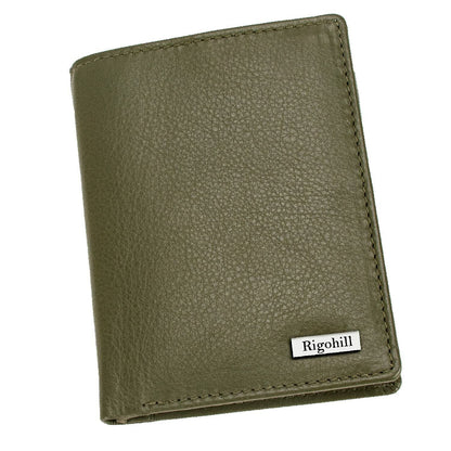 BRAND NEW AUTHENTIC OLIVE GREEN RFID BLOCKING LEATHER MEN'S WALLET