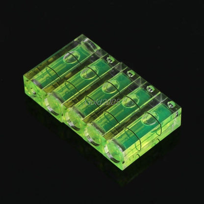 Bubble Spirit Level 5Pcs Universal VIAL Square Tripod Measuring Tools 10x10x29mm