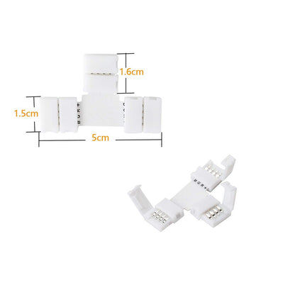 75Pack/Set 4Pin RGB 5050 LED Connectors LED Strip Light Adapters Accessories