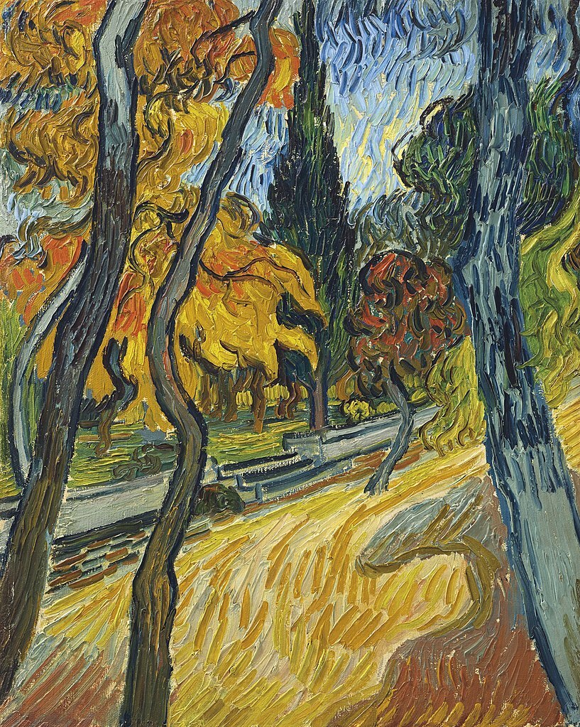 high quality oil painting handpainted on canvas "Trees in the Garden"
