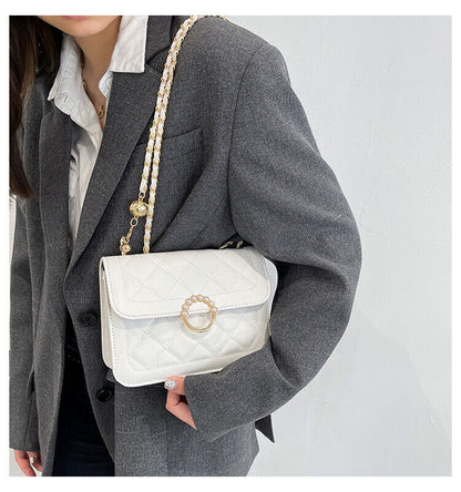 Casual Luxury Fashion Shoulder Bags PU Leather Flap Small Crossbody Bags Female