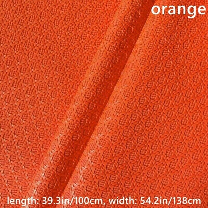 100cm Weaving Pattern Faux Leather Fabric Cloth F DIY Sofa Cover Bag Upholstery